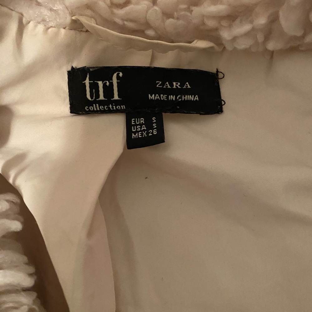 Zara Trafaluc Collection Collared Teddy Coat - Picture 2 of 3